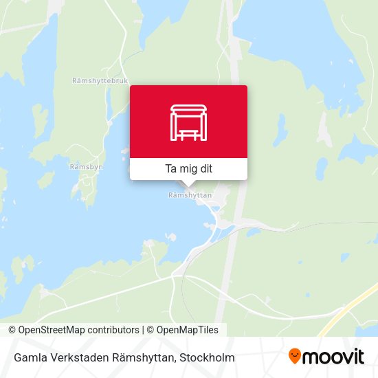 Gamla Verkstaden Rämshyttan karta