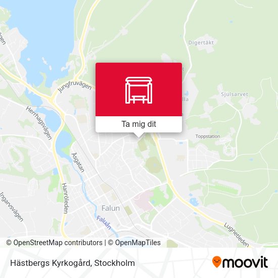 Hästbergs Kyrkogård karta