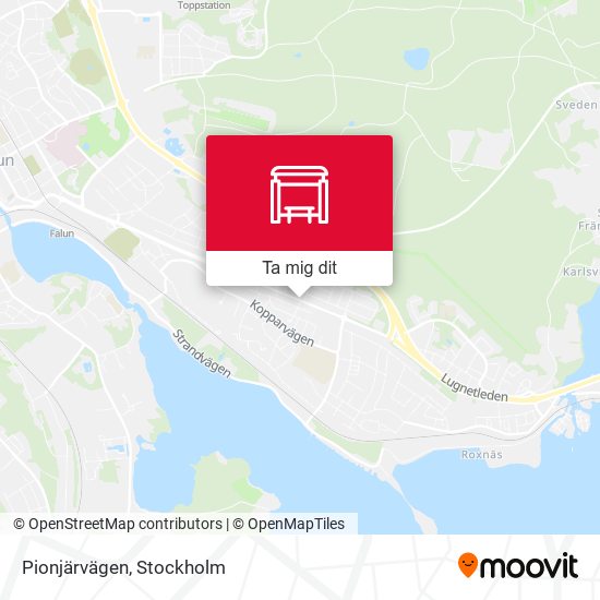 Pionjärvägen karta