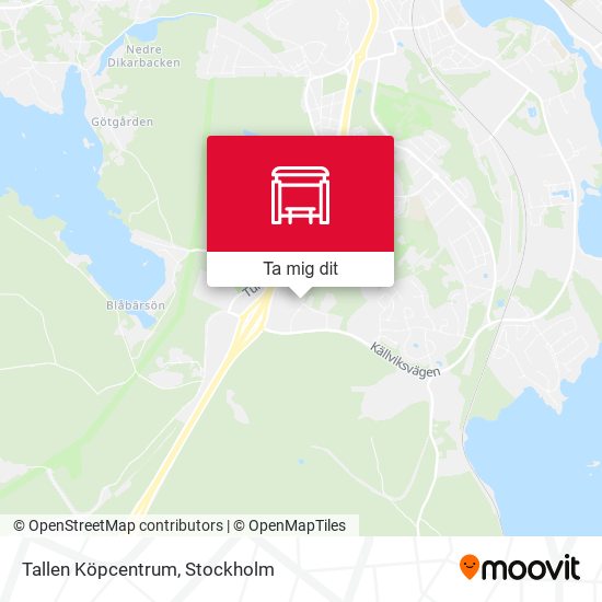 Tallen Köpcentrum karta