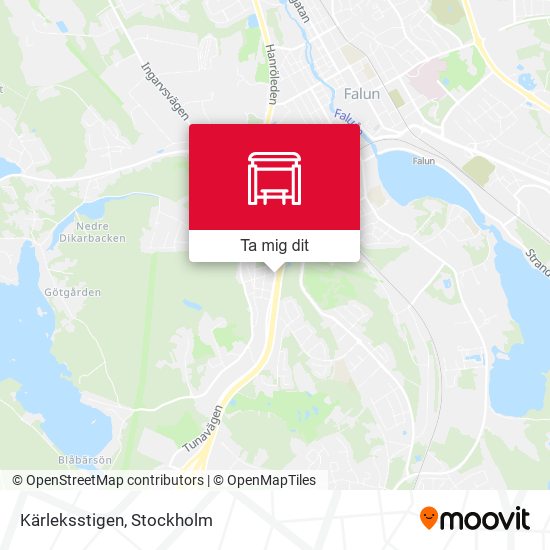 Kärleksstigen karta