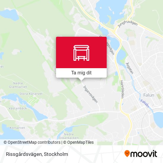 Rissgårdsvägen karta