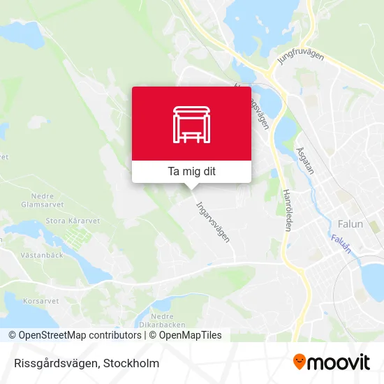 Rissgårdsvägen karta