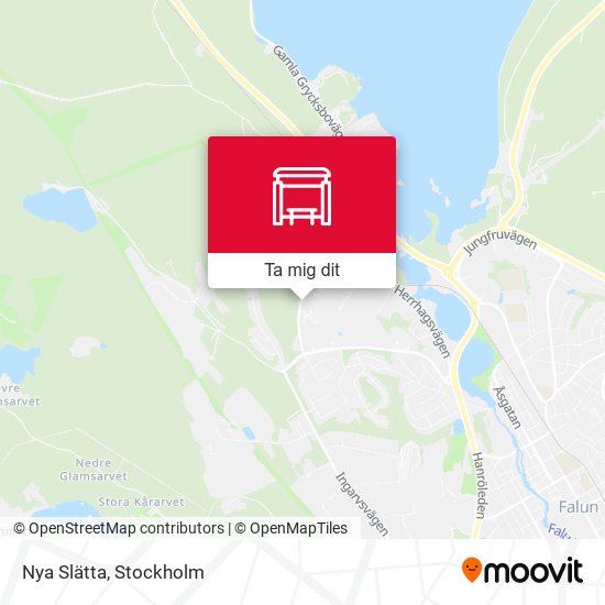 Nya Slätta karta