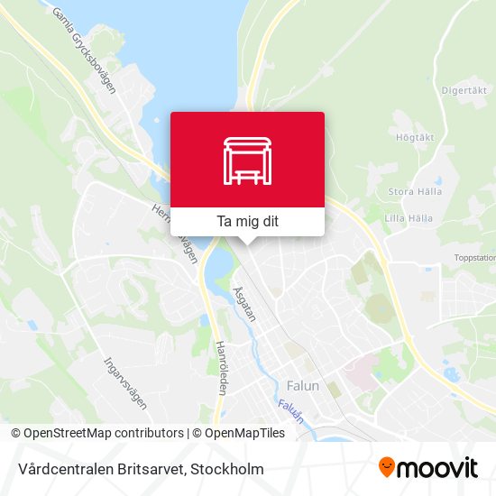 Vårdcentralen Britsarvet karta