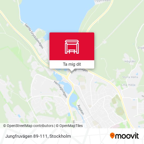 Jungfruvägen 89-111 karta