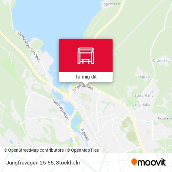 Jungfruvägen 25-55 karta