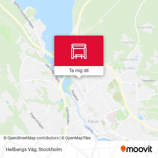 Hellbergs Väg karta