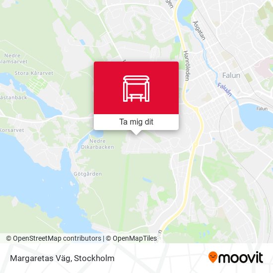 Margaretas Väg karta