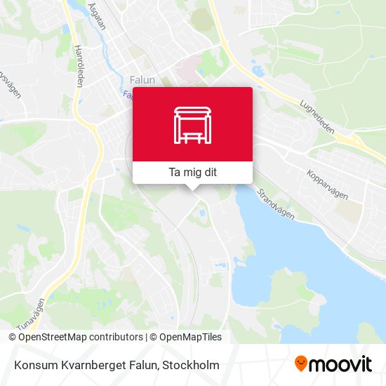 Konsum Kvarnberget Falun karta