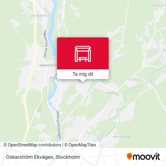 Oskarström Ekvägen karta