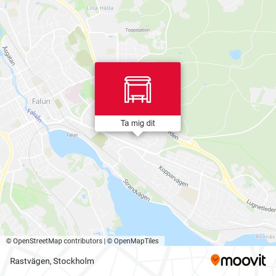 Rastvägen karta