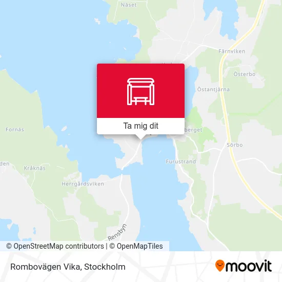 Rombovägen Vika karta