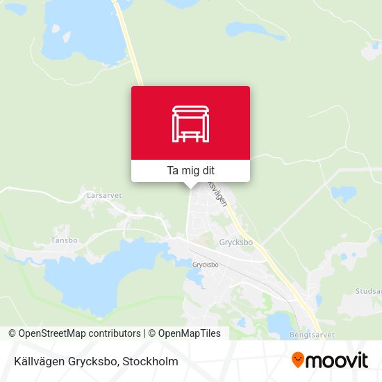 Källvägen Grycksbo karta