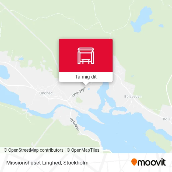 Missionshuset Linghed karta