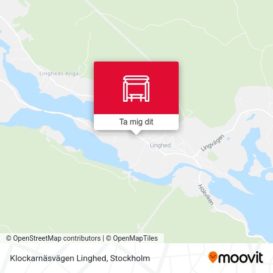 Klockarnäsvägen Linghed karta