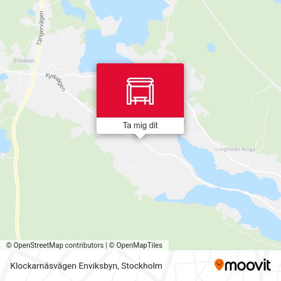 Klockarnäsvägen Enviksbyn karta
