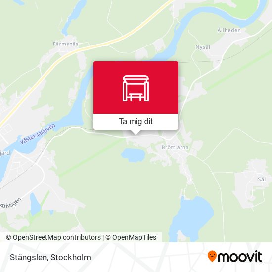 Stängslen karta