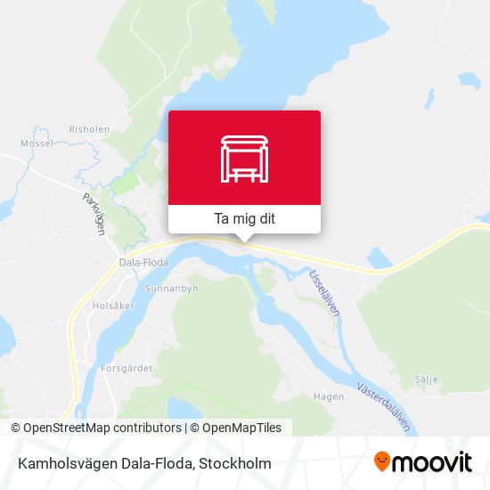 Kamholsvägen Dala-Floda karta
