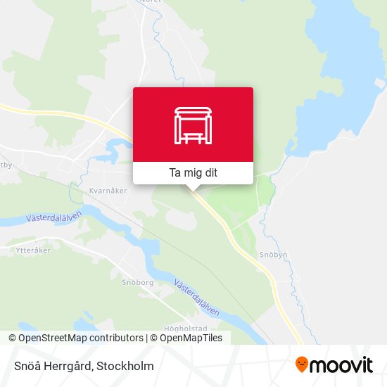 Snöå Herrgård karta