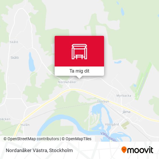 Nordanåker Västra karta