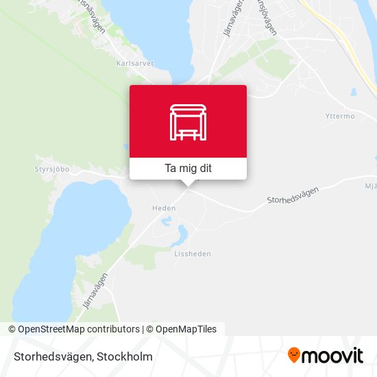 Storhedsvägen karta