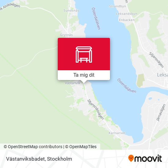 Västanviksbadet karta