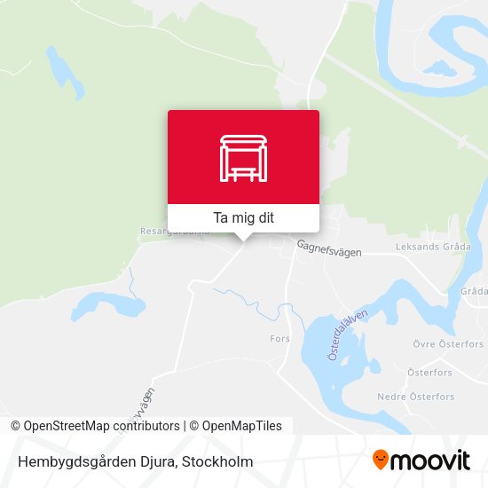 Hembygdsgården Djura karta