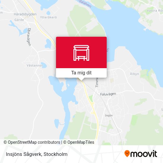 Insjöns Sågverk karta