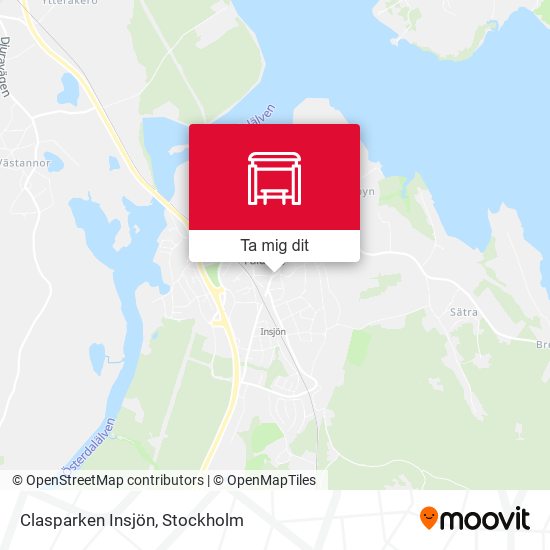 Clasparken Insjön karta