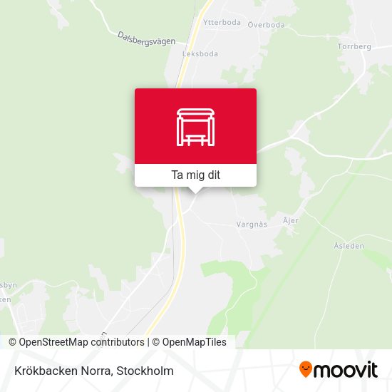 Krökbacken Norra karta