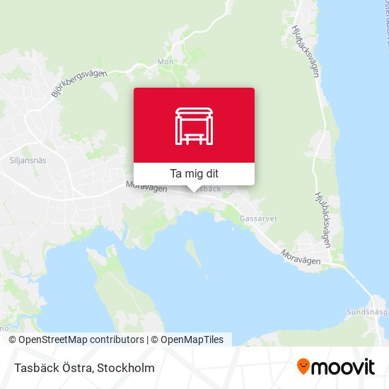 Tasbäck Östra karta