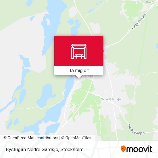 Bystugan Nedre Gärdsjö karta