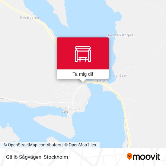 Gällö Sågvägen karta