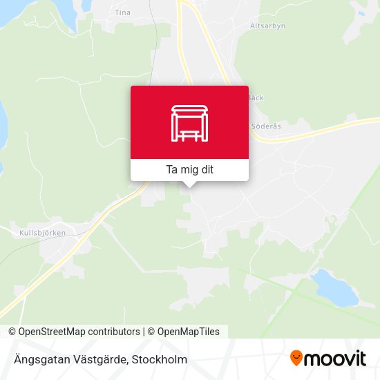 Ängsgatan Västgärde karta