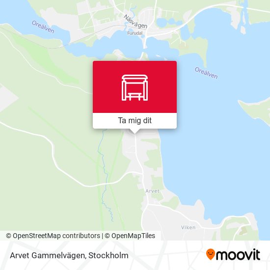 Arvet Gammelvägen karta