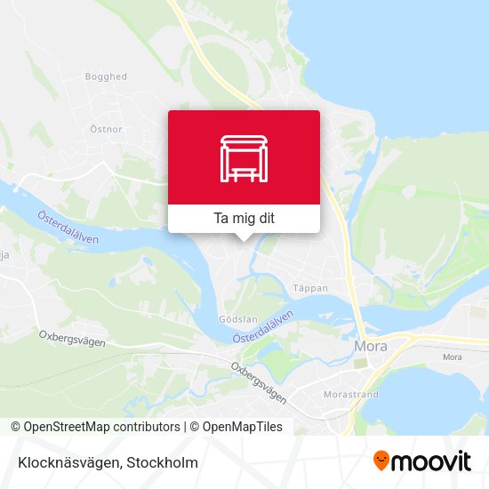Klocknäsvägen karta