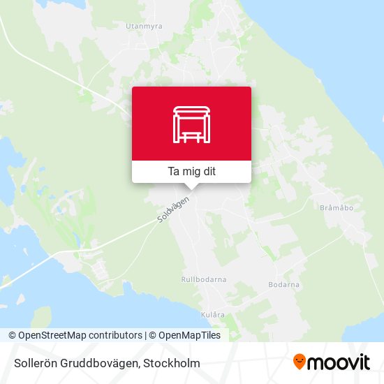 Sollerön Gruddbovägen karta