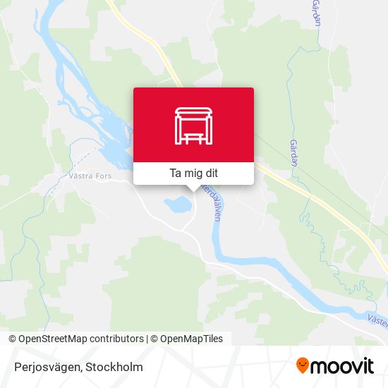 Perjosvägen karta