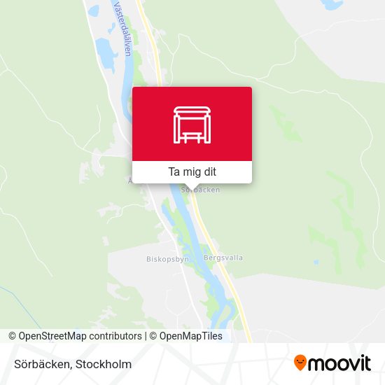 Sörbäcken karta