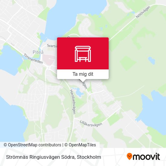 Strömnäs Ringiusvägen Södra karta