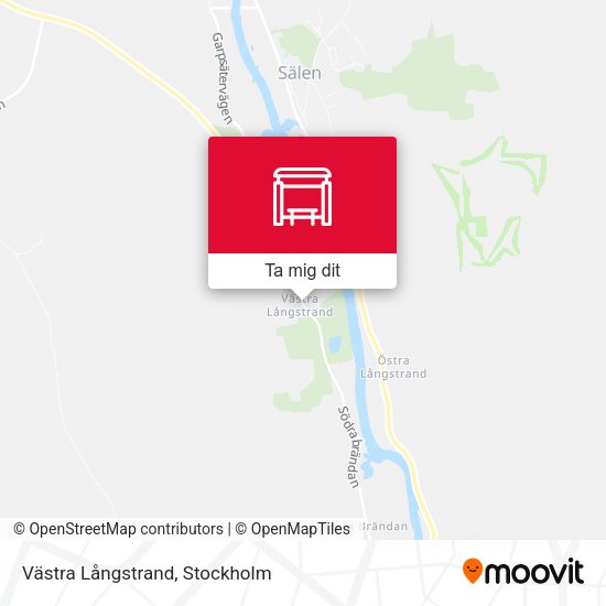 Västra Långstrand karta