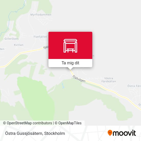 Östra Gussjösätern karta