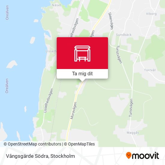 Vångsgärde Södra karta