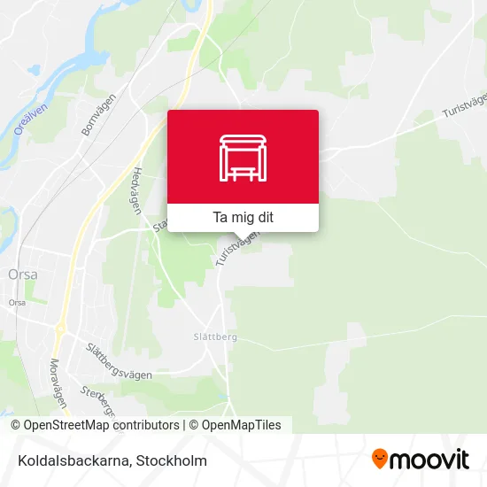 Koldalsbackarna karta