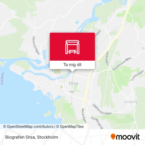 Biografen Orsa karta