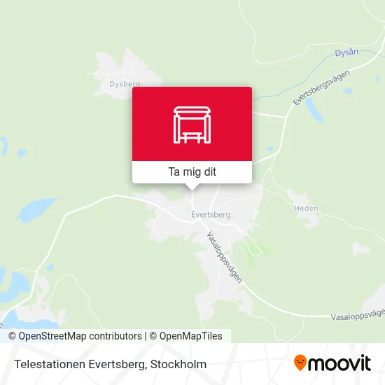 Telestationen Evertsberg karta