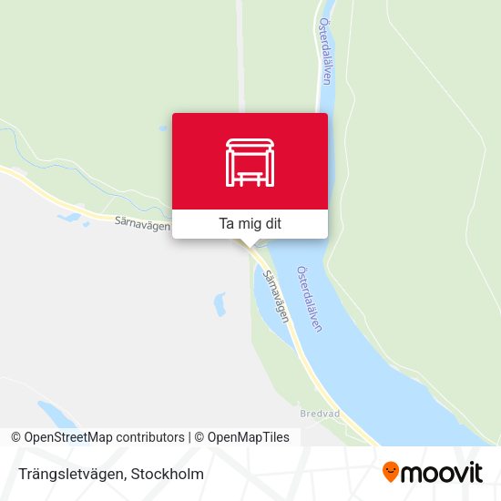 Trängsletvägen karta