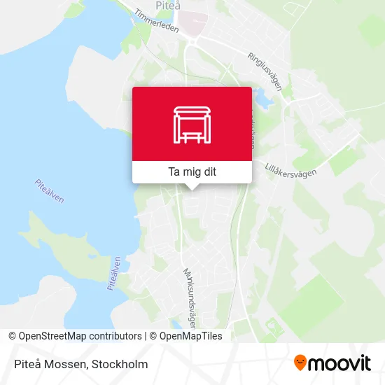 Piteå Mossen karta
