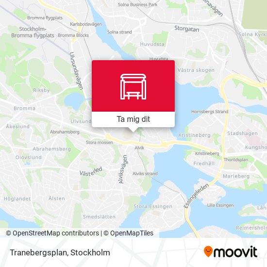 Tranebergsplan karta